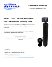 Clean Water Systems Pro-OX 2510-SXT Installation & Start?Up Manual