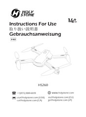 Holy Stone HS260 Instructions For Use Manual