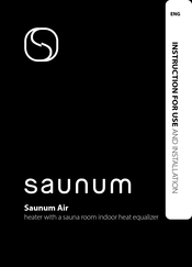 Saunum Air-7 Instructions For Use Manual