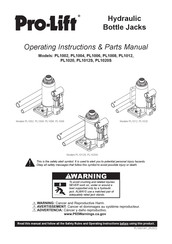 Pro-Lift PL1002 Operating Instructions Manual