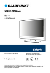 Blaupunkt 55UBC6000D User Manual