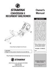 Stamina CONVERSION II 15-9003C Owner's Manual