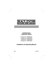 Baldor EXB003A04 Installation And Operating Manual