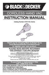 Black & Decker CHV1410L, BDH2000L, CHV1410L Series Instruction manual