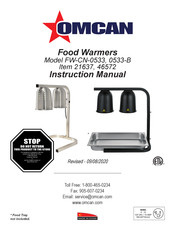 Omcan FW-CN-0533-B Instruction Manual