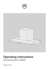 V-ZUG 61058 Operating Instructions Manual