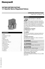 Honeywell V4734C Operating Instructions Manual