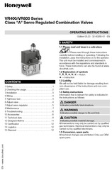 Honeywell VR800 Series Operating Instructions Manual