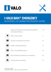 I-VALO DAVI EMERGENCY Operation And Maintenance Instruction