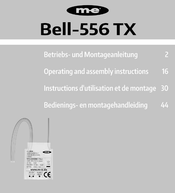 M-E Bell-5567 Operating & Assembly Instructions