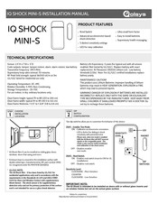 Qolsys IQ SHOCK MINI-S Installation Manual