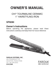 Farouk CHI GF8280 Owner's Manual