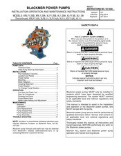 Dover PCG Blackmer XL1.5A Installation, Operation And Maintenance Instructions