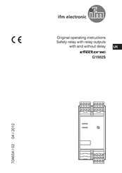IFM efector 110 G1502S Original Operating Instruction