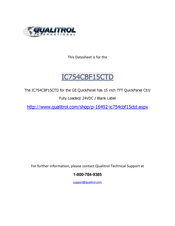 Qualitrol IC754CBF15CTD Data Sheet / Manual