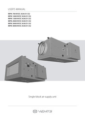 Vents MPA 1500 W EC A30 User Manual