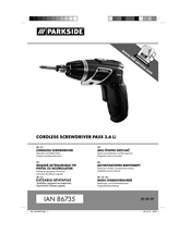 Parkside PASS 3.6 Li Operation And Safety Notes