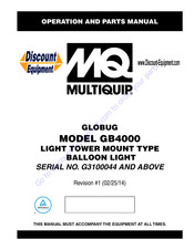 MULTIQUIP GloBug GB4000 Operation Manual