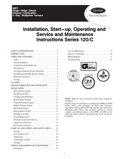 Carrier 120/C Series Installation, Start-Up, Operating And Service And Maintenance Instructions