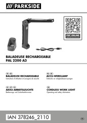 Parkside PAL 2200 A3 Manual