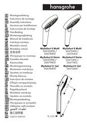 Hans Grohe MySelect E Multi 26670400 Assembly Instructions Manual