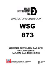 Engine distributors WSG 873 Operator's Handbook Manual