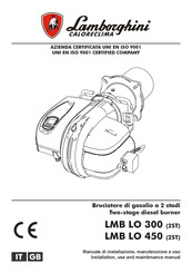 Lamborghini Caloreclima LMB LO 450 2ST Instructions For Installation, Use And Maintenance Manual