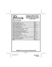 Audiovox Prestige Platinum Plus APS-510C Owner's Manual