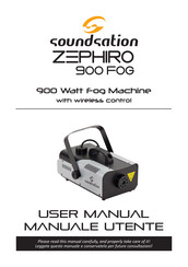 soundsation ZEPHIRO 900 FOG User Manual