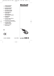 EINHELL LE-WS 230-4 Operating Instructions Manual
