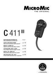 MicroMic C 411 III User Instructions