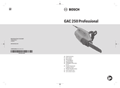 Bosch Professional GAC 250 Original Instructions Manual