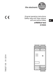 IFM Electronic efector 100 G1502S Original Operating Instructions
