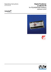VAC D400 Operating Instructions Manual