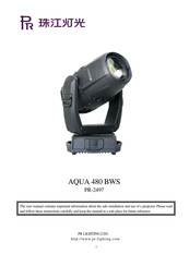 PR Lighting AQUA 480 BWS Manual