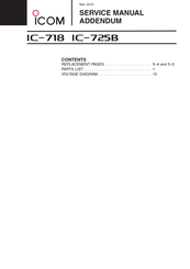 Icom IC-725B Service Manual