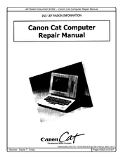 Canon Cat Repair Manual