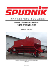 Spudnik 1860 EVENFLOW Owner's And Operator's Manual