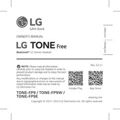LG TONE Free ONE-FP9W.CINDLLK Owner's Manual