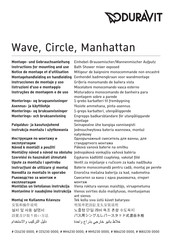 DURAVIT Circle CE5230 0000 Instructions For Mounting And Use