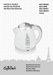 Gallet Calais BOU 888WO Instruction Manual