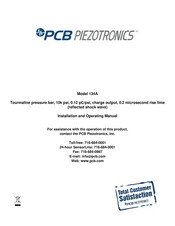 PCB Piezotronics 134A Installation And Operating Manual