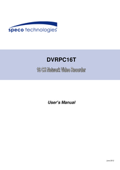Speco DVRPC16T User Manual