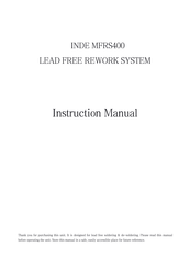INDE MFRS400 Instruction Manual