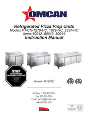 Omcan PT-CN-1270-HC Instruction Manual