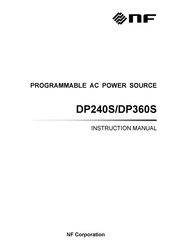 NF DP240S Instruction Manual