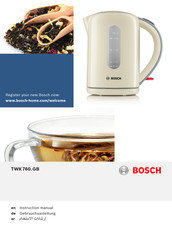 Bosch TWK760 GB Series Instruction Manual