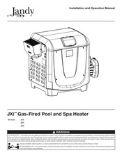 Jandy JXi 260 Installation And Operation Manual