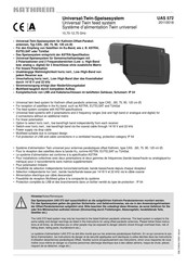 Kathrein UAS572 Manual