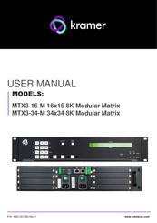Kramer MTX3-34-M User Manual